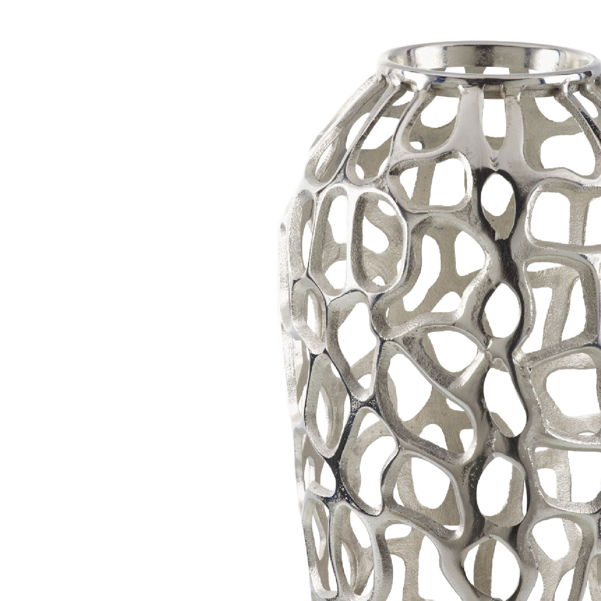   Openwork Aluminum Vase | Oroa.com