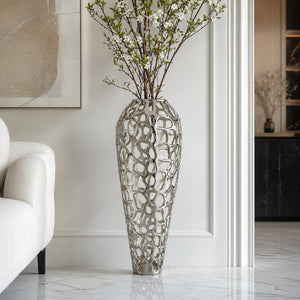   Openwork Aluminum Vase | Oroa.com