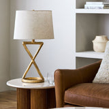 Modern European furniture - Crisscross Aluminum Accent Table Lamp - www.oroa.com