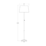 Cream Linen Accent Floor Lamp | Kuda Home Aberdeen