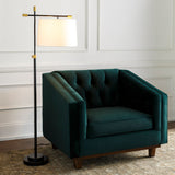 Modern European furniture - Ivory Linen Accent Floor Lamp - www.oroa.com