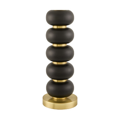 Modern European furniture - Black Wooden Seagrass Table Lamp - www.oroa.com