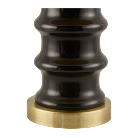 Modern European furniture - Black Ceramic Seagrass Table Lamp - www.oroa.com