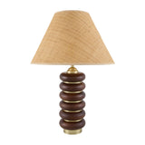 Modern European furniture - Brown Wooden Seagrass Table Lamp - www.oroa.com