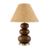 Modern European furniture - Brown Wooden Seagrass Table Lamp - www.oroa.com