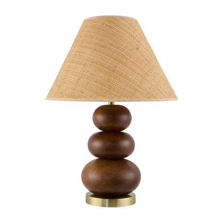 Modern European furniture - Brown Wooden Seagrass Table Lamp - www.oroa.com