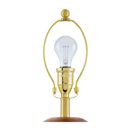 Modern European furniture - Brown Wooden Seagrass Table Lamp - www.oroa.com