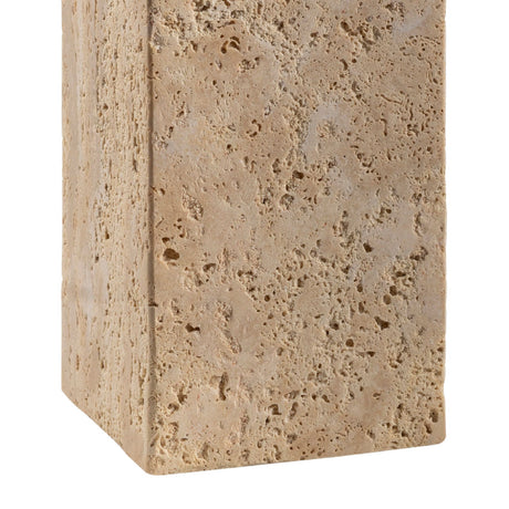 Modern European furniture - Beige Travertine Accent Table Lamp - www.oroa.com