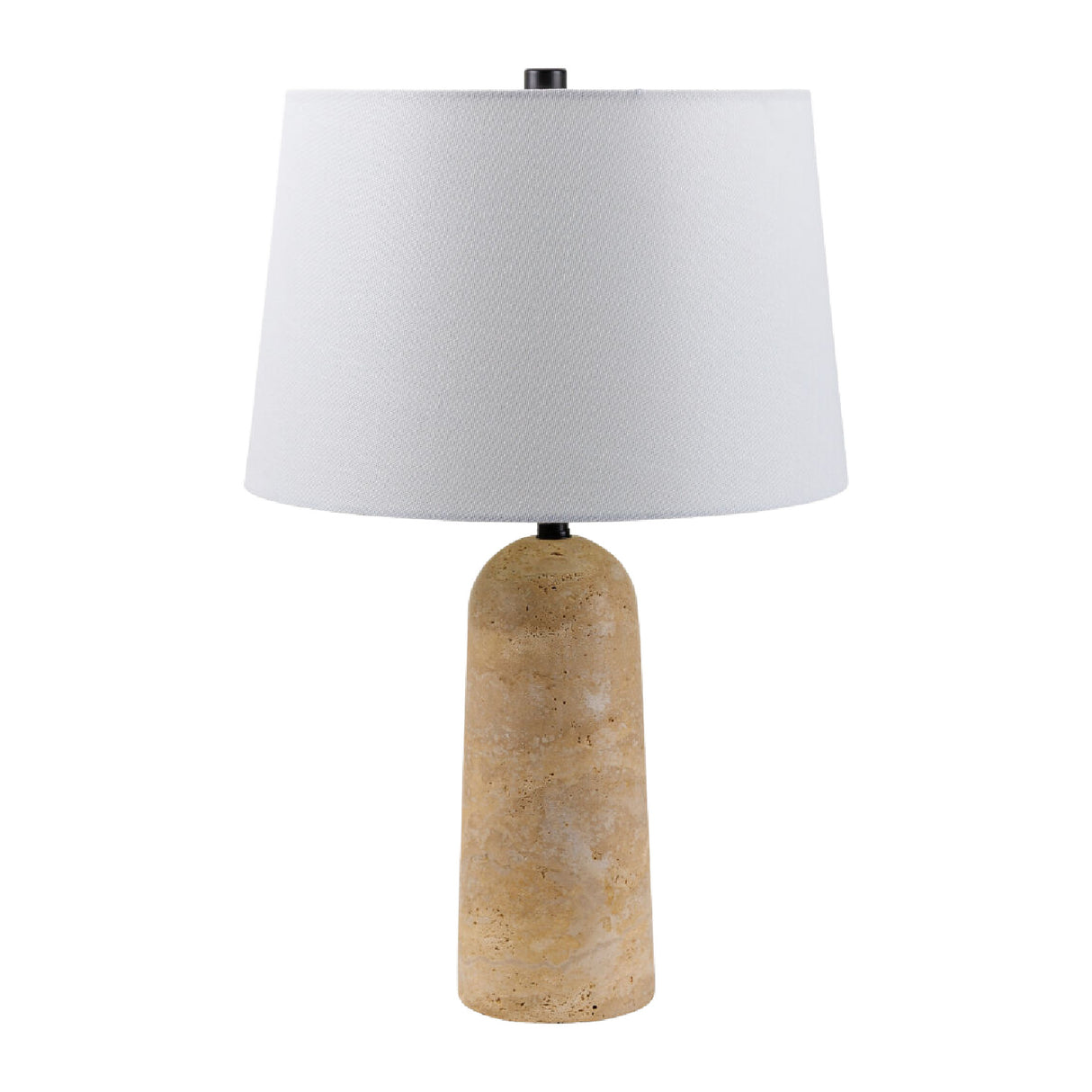   Travertine Base Accent Table Lamp | Oroa.com