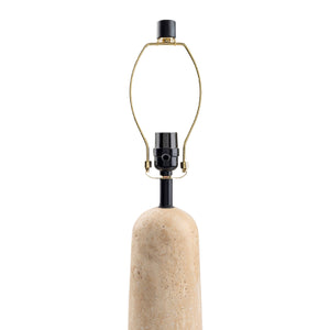   Travertine Base Accent Table Lamp | Oroa.com