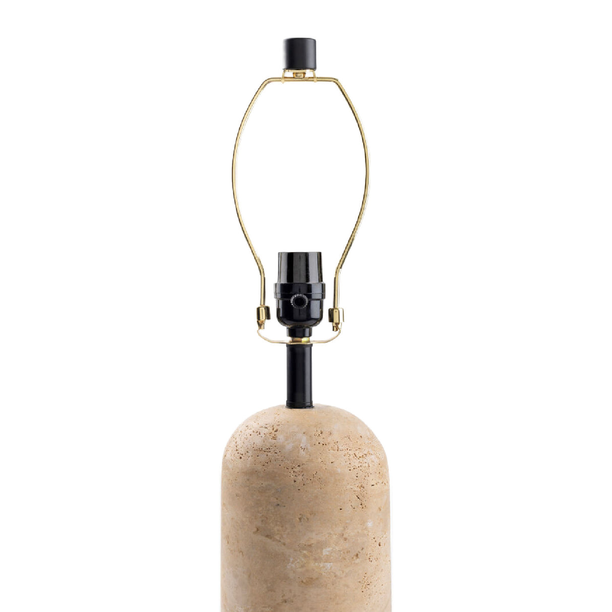   Travertine Base Accent Table Lamp | Oroa.com