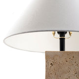 Modern European furniture - Beige Travertine Table Lamp - www.oroa.com