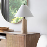 Modern European furniture - Empire Shade Travertine Table Lamp - www.oroa.com