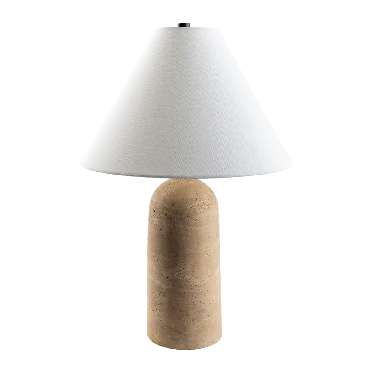   Empire Shade Travertine Table Lamp | Oroa.com