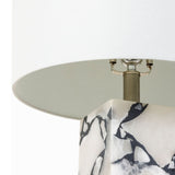 Modern European furniture - White Marble Accent Table Lamp - www.oroa.com