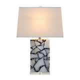 Modern European furniture - Marbled Stone Table Lamp - www.oroa.com
