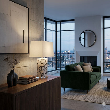   Marbled Stone Table Lamp | Oroa.com