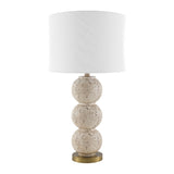 Modern European furniture - Cream Sphere Base Table Lamp - www.oroa.com