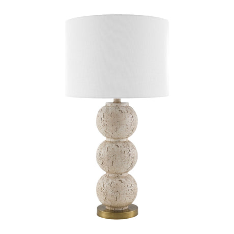 Modern European furniture - Cream Sphere Base Table Lamp - www.oroa.com