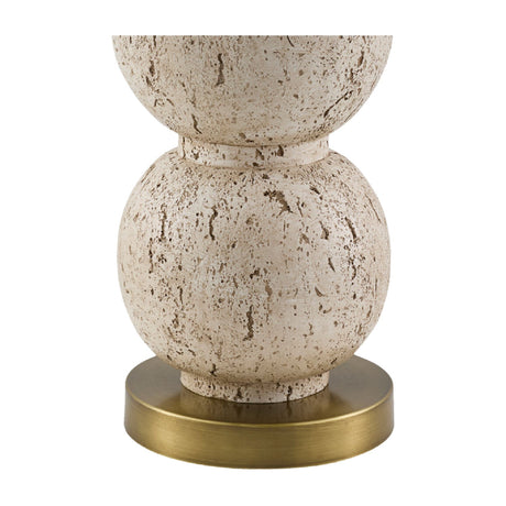 Modern European furniture - Cream Sphere Base Table Lamp - www.oroa.com