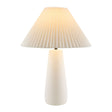 Modern European furniture - Pleated White Cotton Table Lamp - www.oroa.com