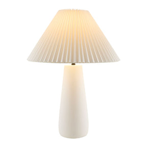 Modern European furniture - Pleated White Cotton Table Lamp - www.oroa.com