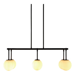 Modern European furniture - White Sphere 6-Light Linear Chandelier - www.oroa.com