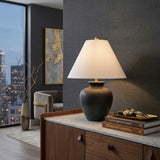 Modern European furniture - Textured Ceramic Accent Table Lamp - www.oroa.com