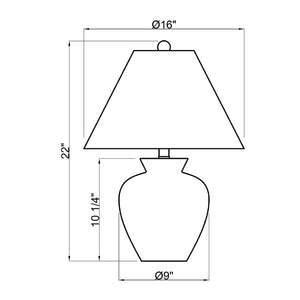   Textured Ceramic Accent Table Lamp | Oroa.com