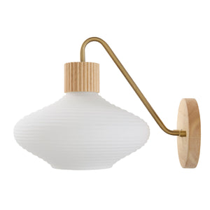   White Blown Glass Wall Lamp | Oroa.com