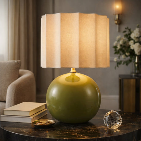Modern European furniture - High-Gloss Ceramic Table Lamp- www.oroa.com