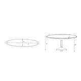Modern furniture - Oval Pedestal Dining Table - www.oroa.com