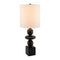 Modern European furniture - Geometric Stacked Linen Table Lamp - www.oroa.com