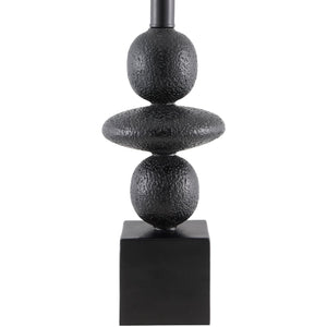   Geometric Stacked Linen Table Lamp | Oroa.com