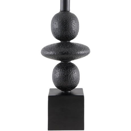 Modern European furniture - Geometric Stacked Linen Table Lamp - www.oroa.com