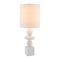 Modern European furniture - Geometric Stacked Linen Table Lamp - www.oroa.com