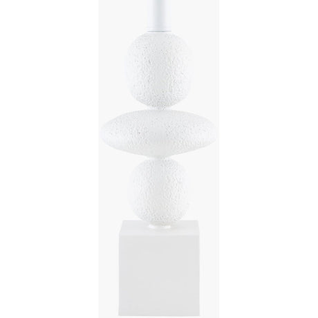 Modern European furniture - Geometric Stacked Linen Table Lamp - www.oroa.com