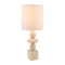 Modern European furniture - Geometric Stacked Linen Table Lamp - www.oroa.com