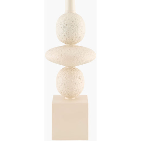 Modern European furniture - Geometric Stacked Linen Table Lamp - www.oroa.com