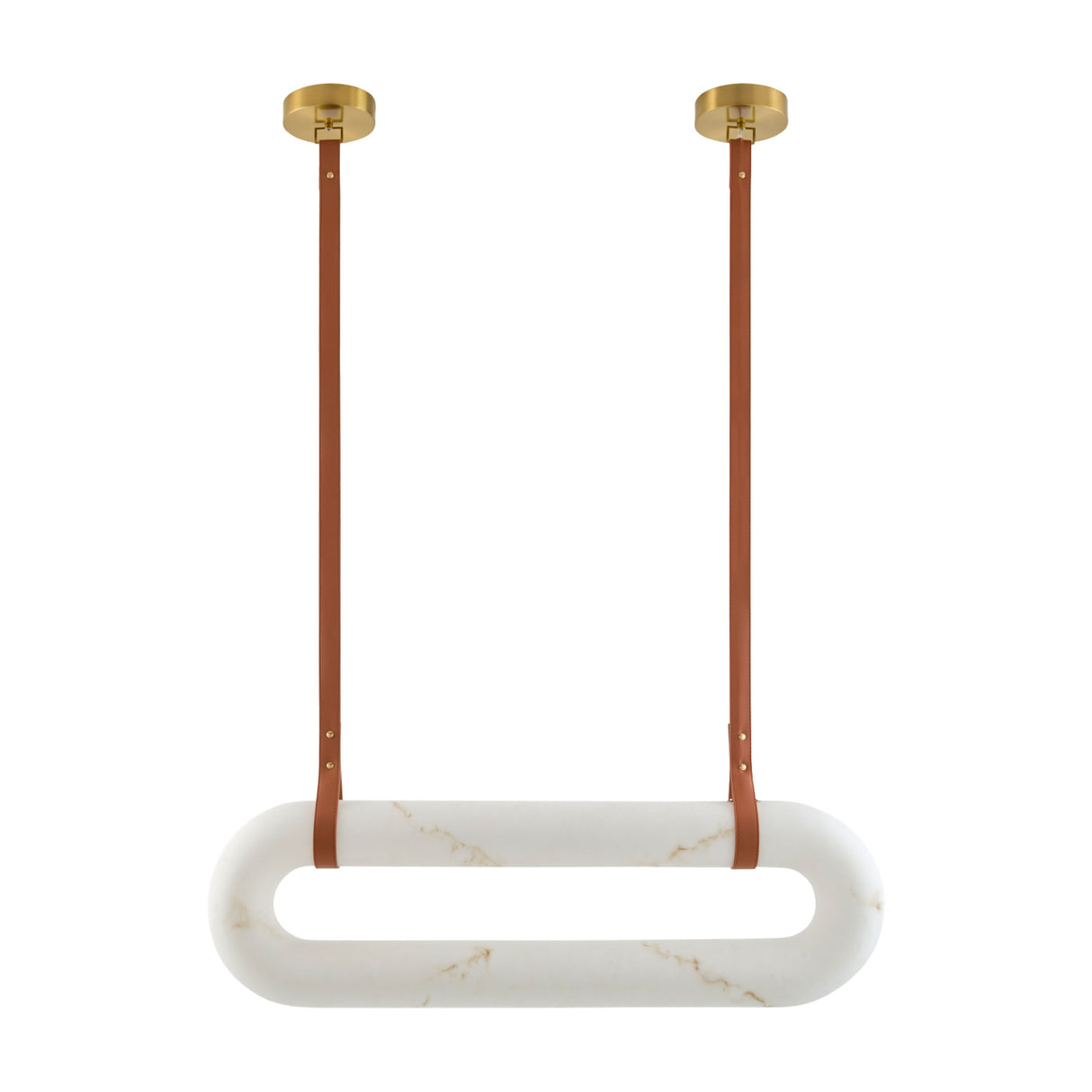 White Elongated Linear Pendant Lamp | Kuda Home Annilo -www.oroa.com