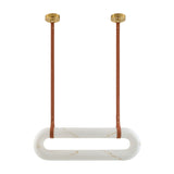 White Elongated Linear Pendant Lamp | Kuda Home Annilo -www.oroa.com