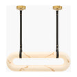 White Elongated Linear Pendant Lamp | Kuda Home Annilo -www.oroa.com