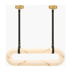 White Elongated Linear Pendant Lamp | Kuda Home Annilo -www.oroa.com
