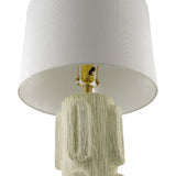 Modern European furniture - Painted Ivory Accent Table Lamp - www.oroa.com
