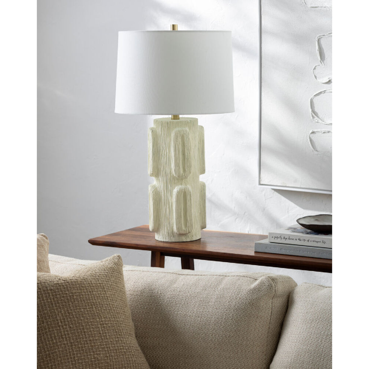   Painted Ivory Accent Table Lamp | Oroa.com