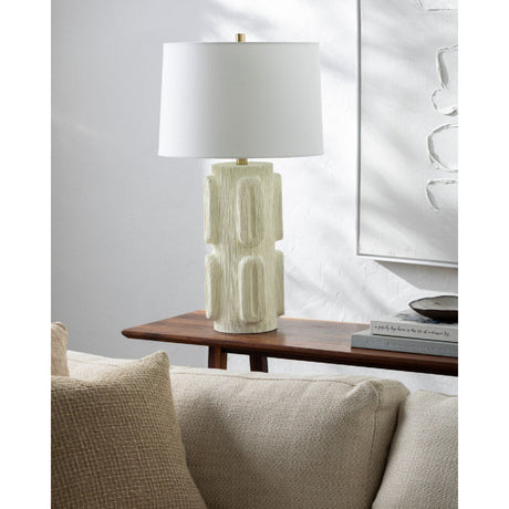Modern European furniture - Painted Ivory Accent Table Lamp - www.oroa.com