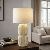 Modern European furniture - Painted Ivory Accent Table Lamp - www.oroa.com