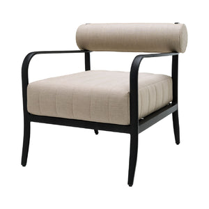   Black Aluminum Outdoor Accent Chair | Oroa.com