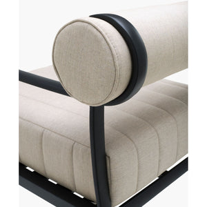   Black Aluminum Outdoor Accent Chair | Oroa.com