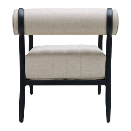 Modern European furniture - Black Aluminum Outdoor Accent Chair - www.oroa.com